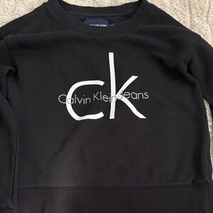 Calvin Klein Black Crewneck Sweater for Women